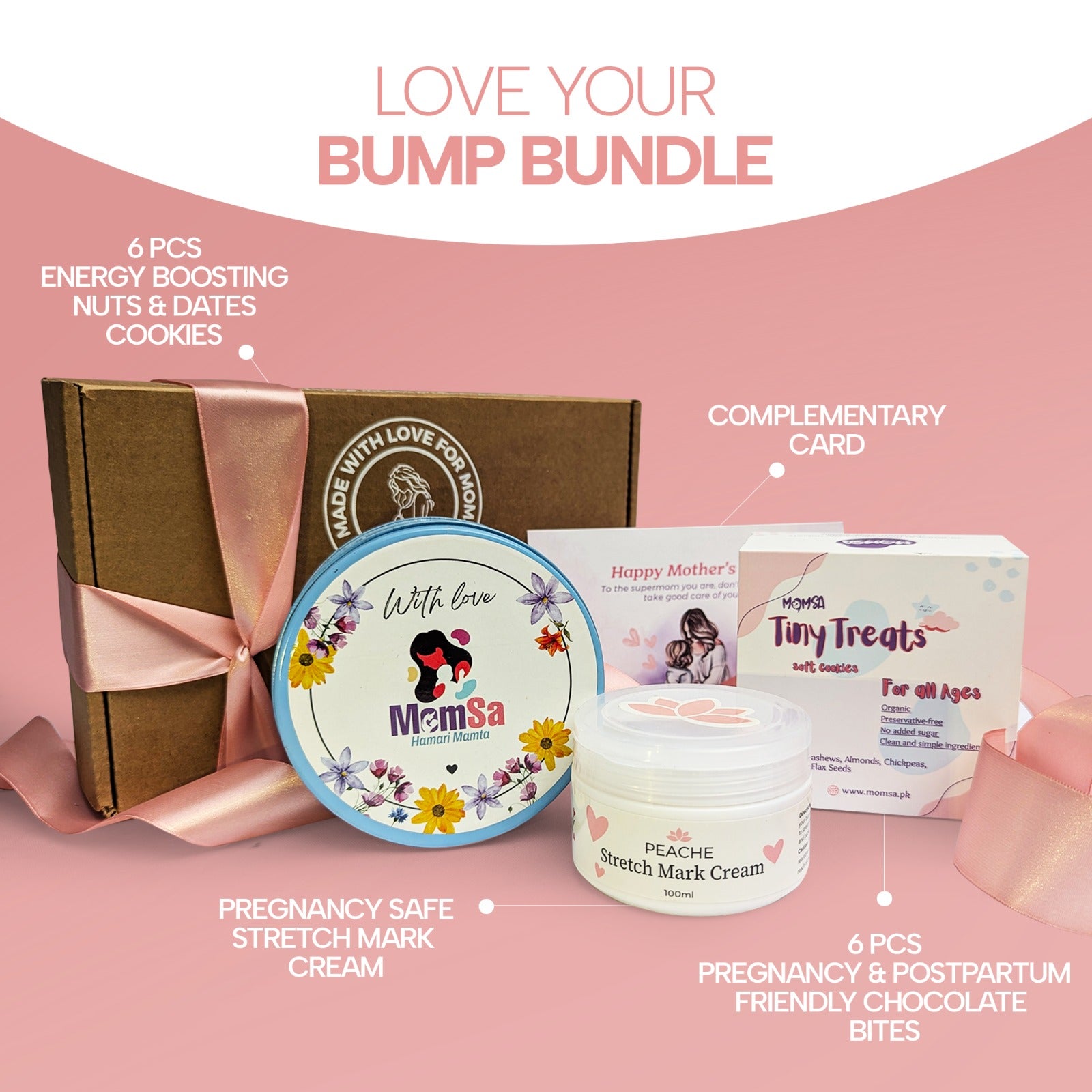 Mama-To-Be Glow & Snack Essentials (Momsa x PeacheCare)